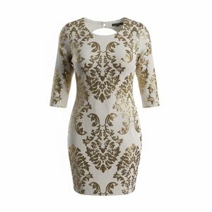 B. Darlin Gold Sequin Dress – Size 9/10, Party/Cocktail, Sparkly Mini